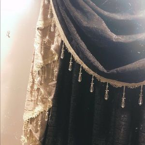 Window curtain with valance high quality